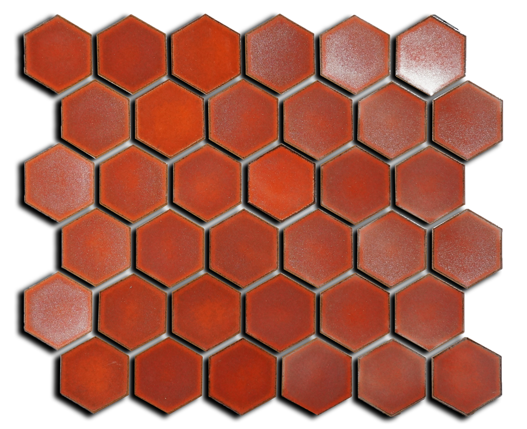 60 x 52mm concave glazed hex field | Zen+Clay